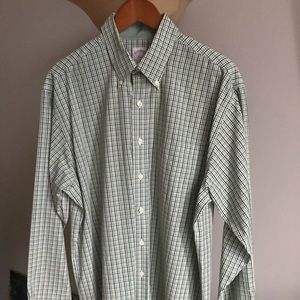 Brooks brothers Large green button down shirt